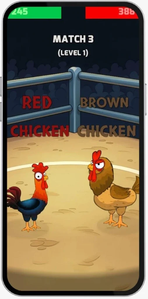 Manok Na Pula Mod APK Red & Brown Chicken Fighters Characters