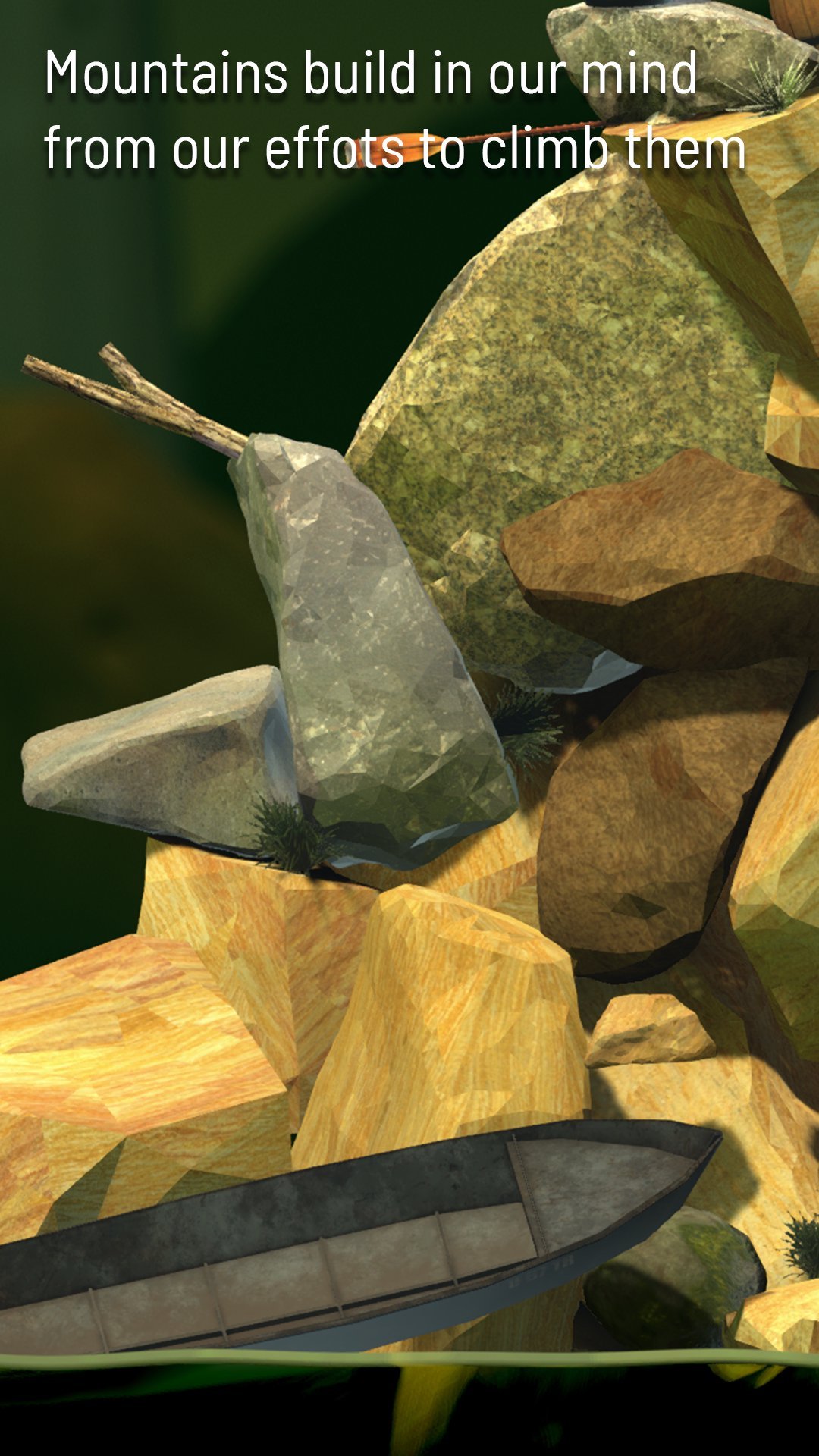 Getting Over It Mod APK climbing gameplay