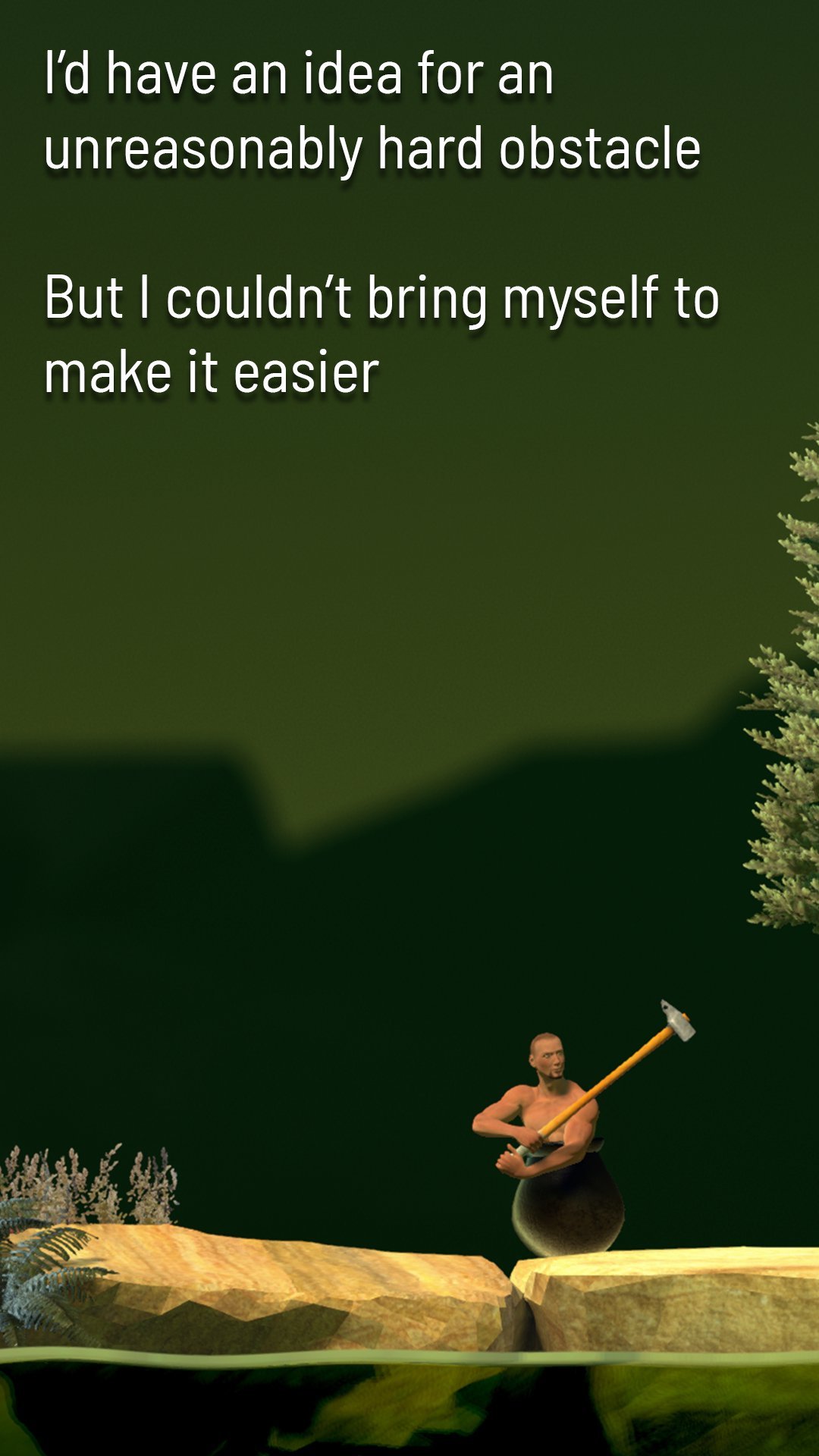 Getting Over It Mod APK gameplay