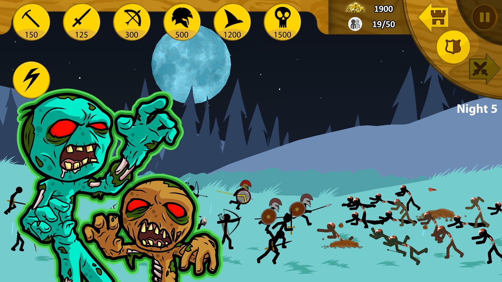 Stick War Legacy Mod APK battle vs zombies